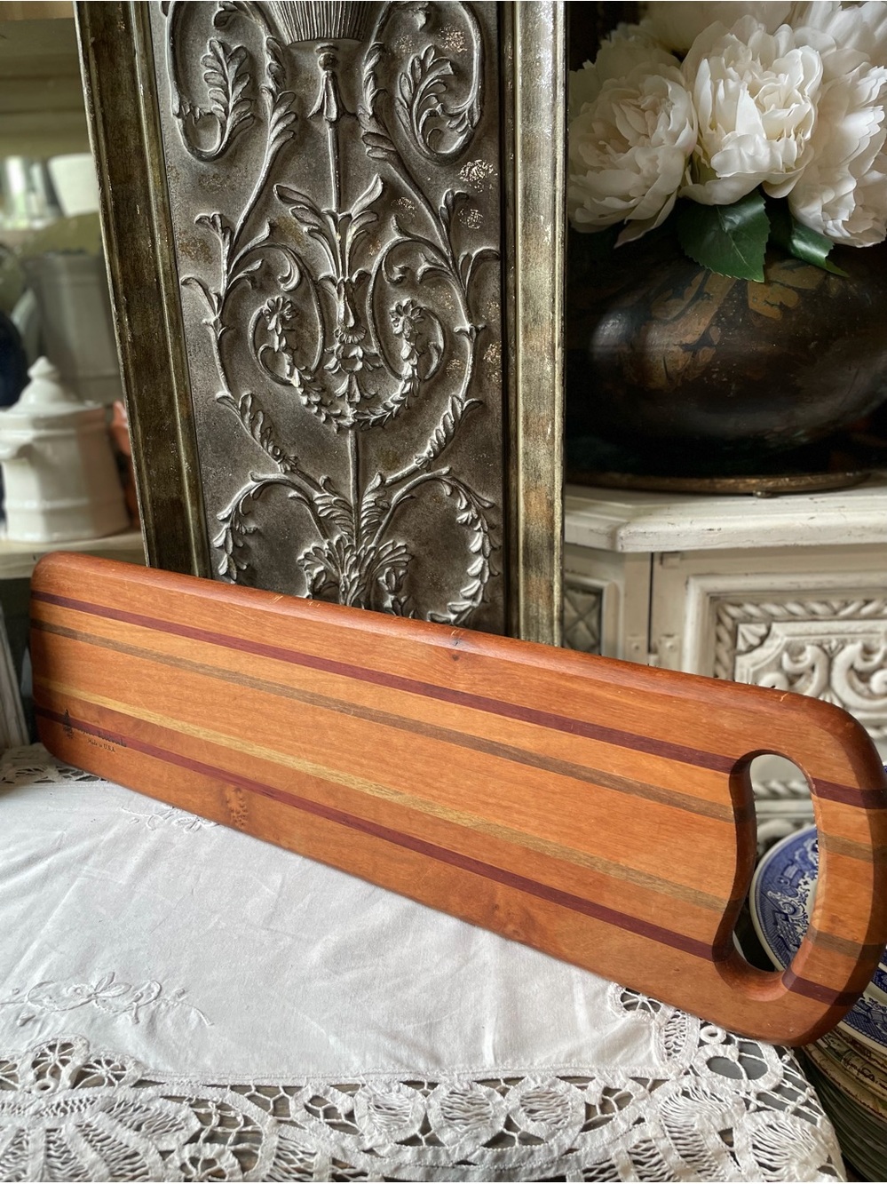 Mystic Woodworks handmade charcuterie cutting board
